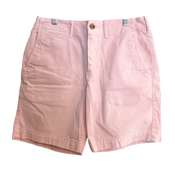 American Eagle Mens 30 Next Level Flex Chino Shorts Light Pink Preppy Classic - Picture 1 of 9